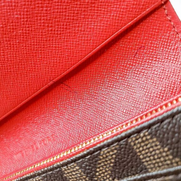 Michael Kors MK Logo Jet Set Travel Trifold Checkbook Wallet Brown - Picture 5 of 6